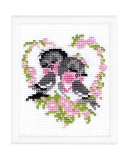 Broderikit Tavla Kärleksnästet