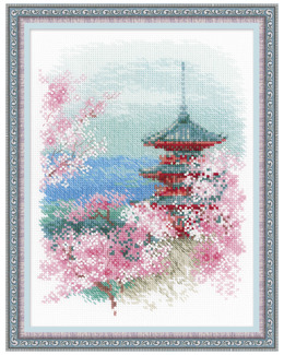 Broderikit Tavla Sakura Pagoda