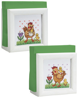 Broderi Tupp och kycklingar 2-pack