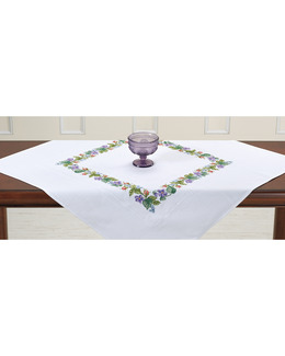 Broderikit Duk Violer