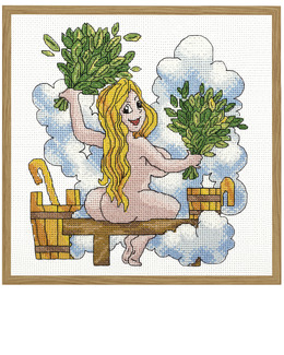 Broderikit Tavla Kvinna bastar