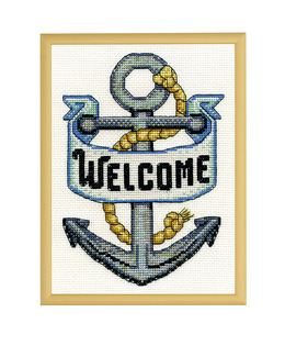 Broderikit Tavla Welcome Ankare