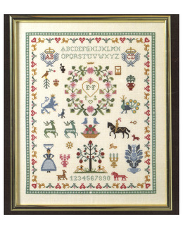 Broderikit Namntavla Symboler Aida