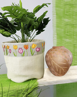 Kruka Jute med Aidabård