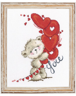 Broderikit Tavla I love you
