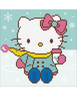 Diamond Painting Hello Kitty i snön