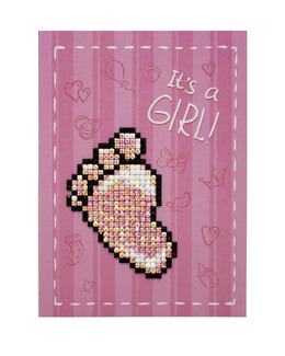 Diamond Painting Kort flicka