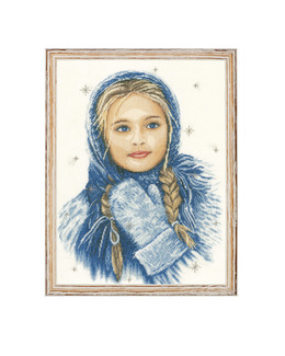 Broderikit Tavla Vinterflickan