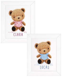 Broderikit Tavla Teddybjörnen