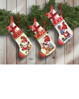 Julstrumpor Tomtebestyr 3-pack