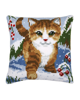 Broderikit Kudde Ute på tur