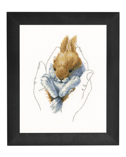 Broderikit Tavla I varma händer kanin