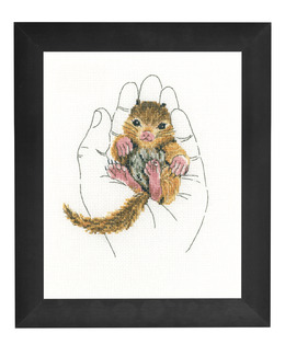 Broderikit Tavla I varma händer ekorre