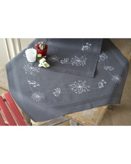 Broderikit Vita Blommor