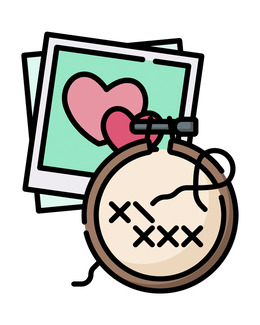 Egendesignat broderimönster 3,2 rutor/cm E-mail