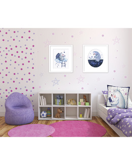 Broderikit Tavla Björn med blommor