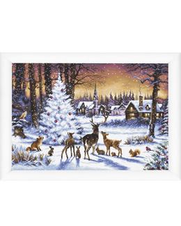 Broderikit Tavla Jul i skogen