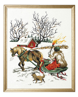 Broderikit Tavla Fackelfärd