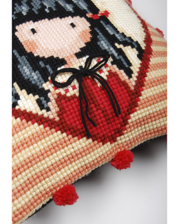 Broderikit Kudde Gorjuss Time to fly