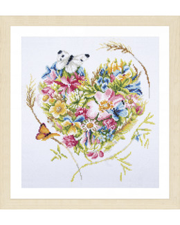 Diamond painting Blomsterhjärta
