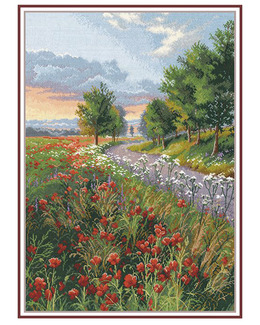 Broderikit Tavla Blomsteräng