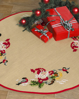 Julgransmatta Jultomte och Domherrar