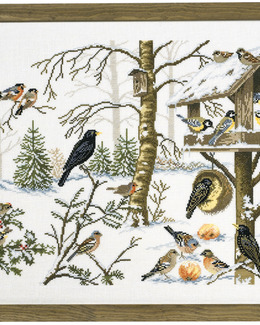 Bilde Vinterfugler Strikking, pynt, garn og strikkeoppskrifter