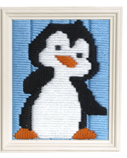 Broderikit Långstygn Pingvin