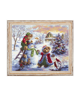 Broderikit Tavla Lek i snön