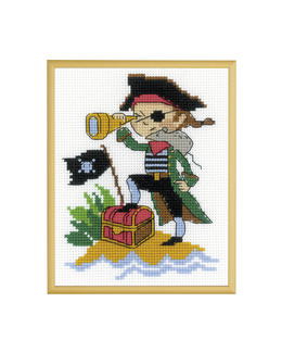 Broderikit Tavla Modig Pirat