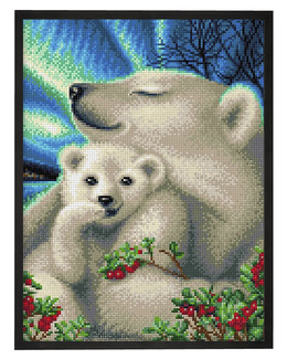 Diamond painting Isbjörnar