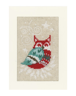 Broderikit Julkort Vinterfigurer
