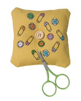 Broderikit Nåldyna Gul