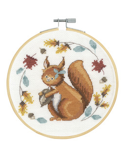 Broderikit Flexitavla Ekorre
