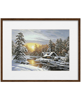 Diamond painting Vintersol