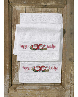 Handdukar Happy holidays 2-pack