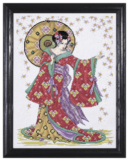 Broderikit Tavla Röd Geisha