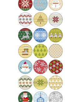 Stickers Julbroderi