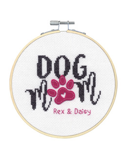 Broderikit Tavla Dog mom