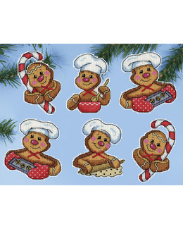 Plastic canvas Pepparkakor 6-pack