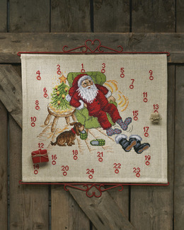Broderikit Kalender Tomtens fotölj