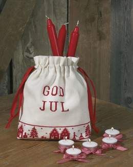 Broderikit Julsäck God jul