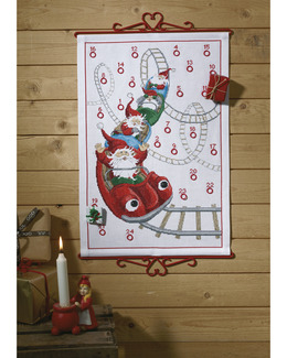 Broderikit Kalender Berg och dalbana