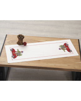 Broderikit Löpare Tomte i bil