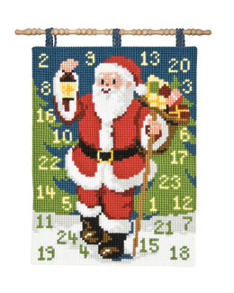 Broderikit Kalender Tomte med lykta