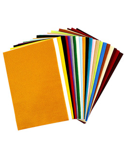 Hobbyfilt mixade färger 24-pack