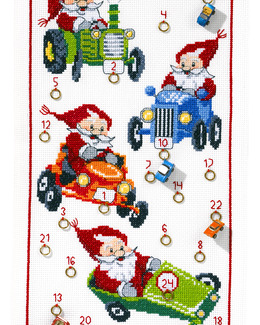 Broderikit Kalender Lådbilsrally