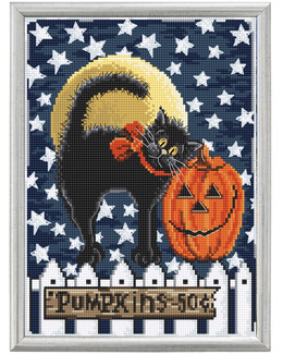 Broderikit Tavla Katt & Pumpa