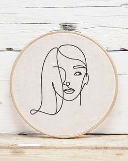 Broderikit Tavla Abstrakt Kvinna