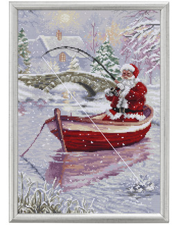 Broderikit Tavla Tomten Fiskar